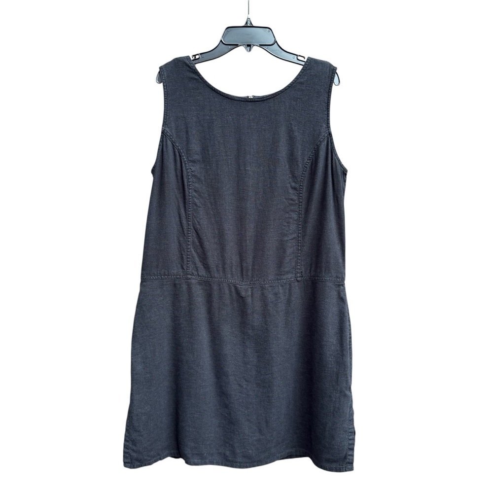 Christopher & Banks Black Linen Blend Sleeveless Skort  Dress